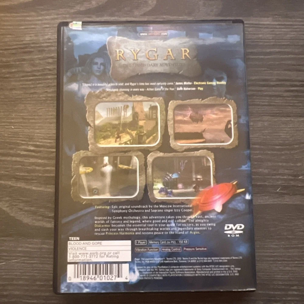 Rygar: The Legendary Adventure PS2 (Sony‎ PlayStation 2, 2002) Manual Tested